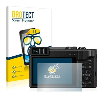 Abbildung von BROTECT (2 Stück Schutzfolie für Panasonic Lumix DC TZ91 Displayschutz Folie Ultra Klar
