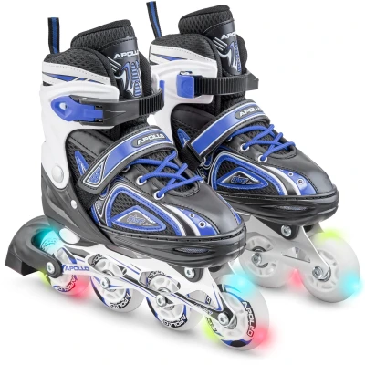 Abbildung von Apollo Inlineskates Größenverstellbare Inliner für Kinder Super Blades LED, verstellbare Größe, mit leuchtenden LED Wheels