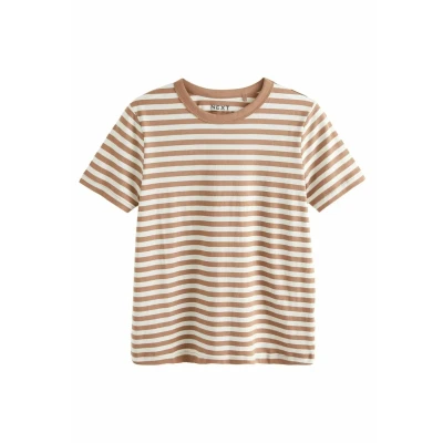 Abbildung von Next Essential Short Sleeve CREW NECK Tshirt print, Damen, Größe: XS, Neutral