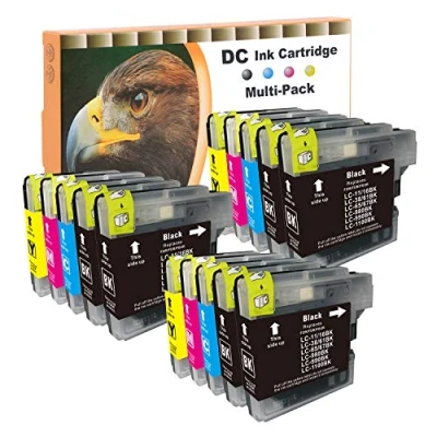 Abbildung von D&amp;C 15x Druckerpatronen Kompatibel für Brother LC 980/1100 DCP 6690CW J615W J715W MFC 490CW 5490CN 5895CW 6490CW 6890CDW 790CW 795CW 990CW
