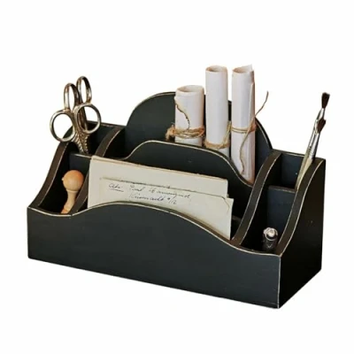 Abbildung von Loberon Organizer Jaina, Antik Finish, Shabby Chic, Ordnungshelfer, Weihnachten, Geschenkidee, Mangoholz, schwarz