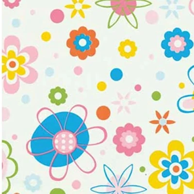 Abbildung von AS4HOME Möbelfolie bunte Blumen 45 cm x 200 cm, Muster: Blumenmuster