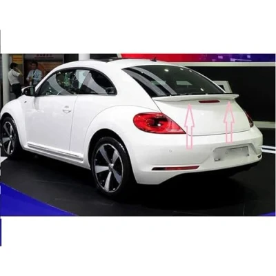 Abbildung von Auto Heckspoiler für VW Beetle 2013 2018, Kofferraumspoiler Autodach Rear Spoiler Lippe Styling Zubehör,A/White