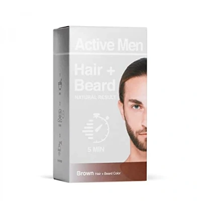 Abbildung von Active Men Bart und Haarfarbe Braun