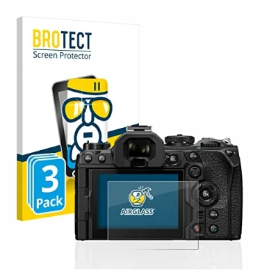 Abbildung von BROTECT Schutzglas für Olympus OM 1 2022 (3 Stück) Schutzfolie Panzer Folie Glas [Extrem Kratzfest 9H, Anti Fingerprint, Ultra Transparent]