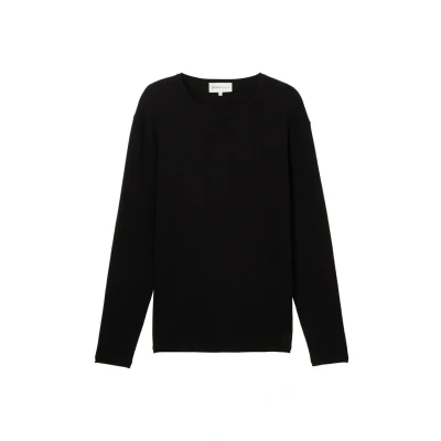 Abbildung von TOM TAILOR Denim Herren Strickpullover aus Baumwolle, 29999 Black, XXL