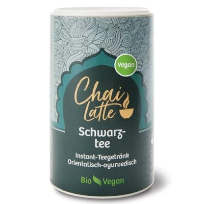 Abbildung von Classic Ayurveda Chai Latte Schwarztee Vegan 220 g Instant Getränkepulver zum Anrühren Bio zertifiziert