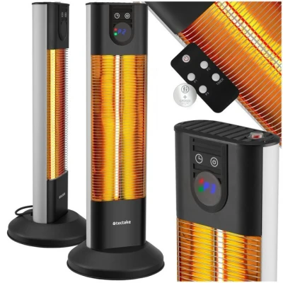 Abbildung von tectake Infrarotstrahler Infrarotheizstrahler, 3 Leistungsstufen 500, 1000 und 1500 W