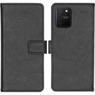 Abbildung von Samsung Galaxy S10 Lite Hülle Kunstleder iMoshion Klapphülle Handyhülle Schwarz
