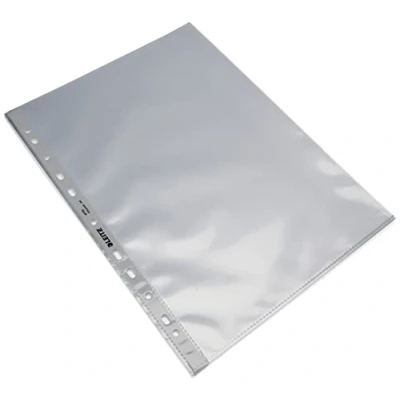 Abbildung von Leitz Standard Prospekthüllen Set, 15 Stück, A4 Format, Glasklar mit glänzender Oberfläche, 0,075 mm PP Folie, 47706002