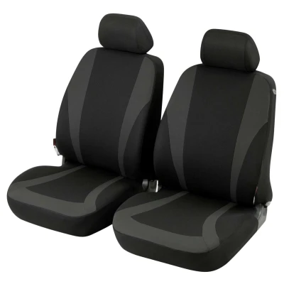 Abbildung von WALSER Mendoza 11794 Sitzschonbezug anthrazit, grau Polyester vorne VOLKSWAGEN: Golf Sportsvan, Caddy 3 Kombi, Plus / Crossgolf