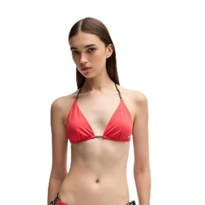 Abbildung von HUGO PURE Triangle Bikinitop, Damen, Größe: Large, Light/pastel red