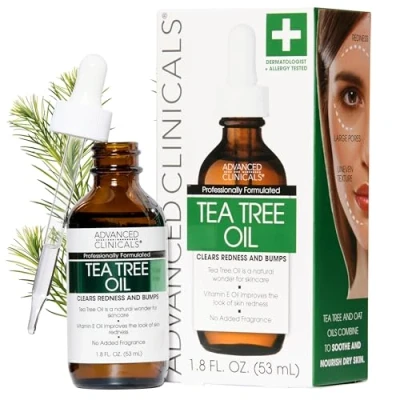 Abbildung von Advanced Clinicals 1.8oz Tea Tree Oil for Redness and Bumps. by