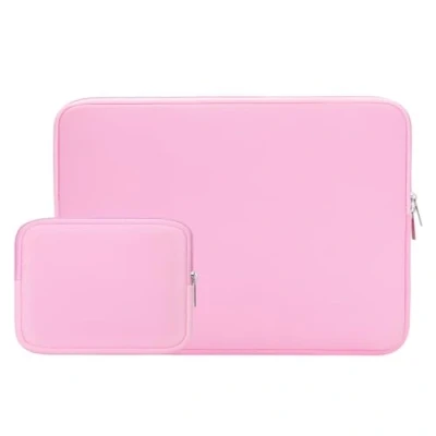 Abbildung von RAINYEAR 11 11,6 Zoll Laptop Hülle Schutzhülle Sleeve Case Abdeckung Laptophülle Laptoptasche mit Zubehör Tasche Kompatibel MacBook Air für Notebook Computer Tablet Chromebook(Rosa)