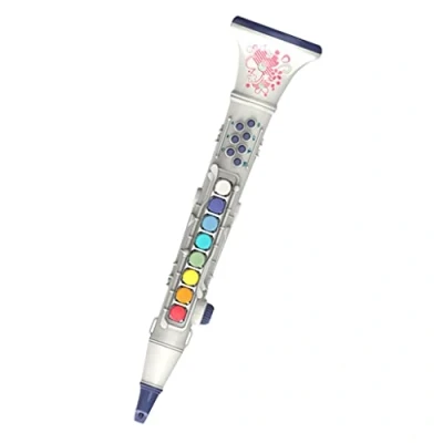 Abbildung von Kinder Trompete/Saxophon/Klarinette Kind Geschenk Mini Saxophon Musical Spielzeug Baby Spielen Werkzeug Simulation instrument, Klarinette Weiß