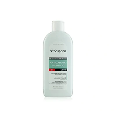 Abbildung von Vitalcare Swiss Shampoo gegen Haarausfall, für Herren, mit Ginseng Extrakt und Follicusan Molekülkomplex, 250 ml