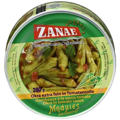 Abbildung von Zanae Okra, extra fein, in Öl (1 x 280 g Packung) (1er Pack)