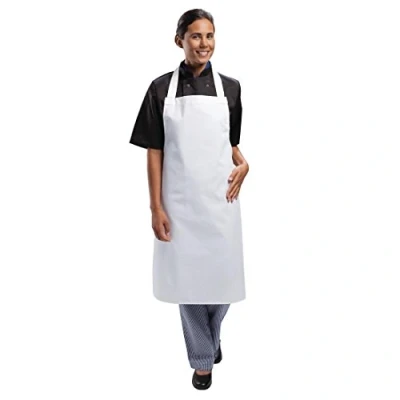 Abbildung von Whites Chefs Apparel A521 Lätzchen Schürze, 100%, 71,1 x 96,5 cm weiß