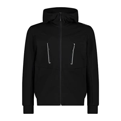 Abbildung von CMP Herren Stretch Sweatshirt mit fester Kapuze, Schwarz, 48