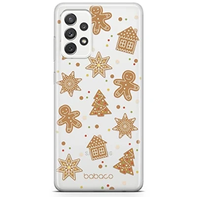 Abbildung von Babaco ERT Group Handyhülle für Samsung A33 5G Original und offiziell Lizenziertes Muster Winter 005 optimal an die Form des Handy angepasst, teilweise transparent