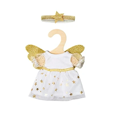 Abbildung von Puppen Kleid Schutzengel mit Sternen Haarband, mini, Gr. 20 25 cm