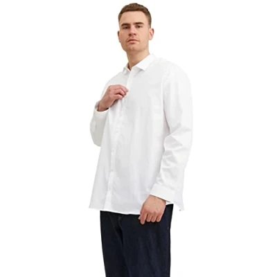Abbildung von Jack &amp; Jones Jprblacardiff L/S PS NOOS Hemd, Herren, Größe: 5XL, White