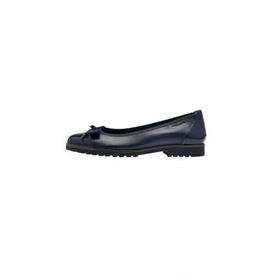 Abbildung von Tamaris Damen Klassische Ballerinas, Frauen Flats,TOUCHit Fußbett,Ballett Schuhe,Ballet Flats,Ausgehschuhe,Abendschuhe,Slip ons,Navy,41 EU