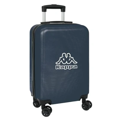 Abbildung von Kappa Dark Navy Kabinentrolley, 50,8 cm, Koffer mit Rädern, Sicherheitsschloss, Leichter Koffer, 34,5 x 20 55 Grau/Marineblau meliert, Estándar, Lässig