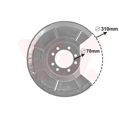 Abbildung von VAN WEZEL 5942373 Ankerblech Hinterachse links, rechts, VOLVO: V50, S40 II, C30