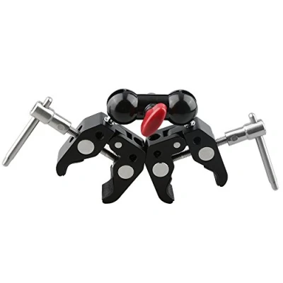 Abbildung von CAMVATE Artikulation Magic Arm mit 2 Super Clamp Krabbe Zange Clip