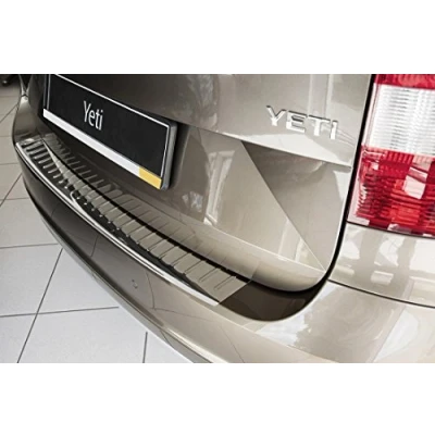 Abbildung von Edelstahl Heckstoßstangenschutz kompatibel mit Skoda Yeti City 2013 2017 &#039;Ribs&#039;