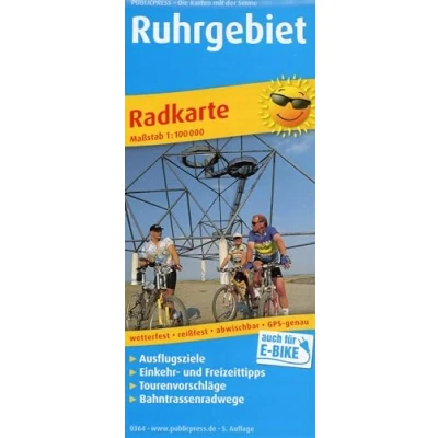 Abbildung von Ruhrgebiet: Radkarte mit Ausflugszielen, Einkehr &amp; Freizeittipps, wetterfest, reissfest, abwischbar, GPS genau. 1:100000 (Radkarte: RK)