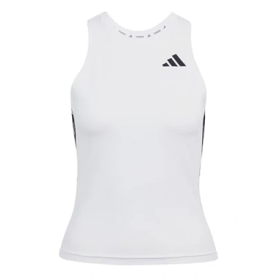 Abbildung von adidas Damen Train Essentials 3 Stripes Workout Tank, White/Black, XL