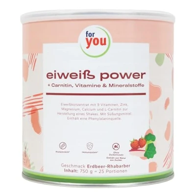 Abbildung von For You Eiweiss Power Erdbeere Rhabarber
