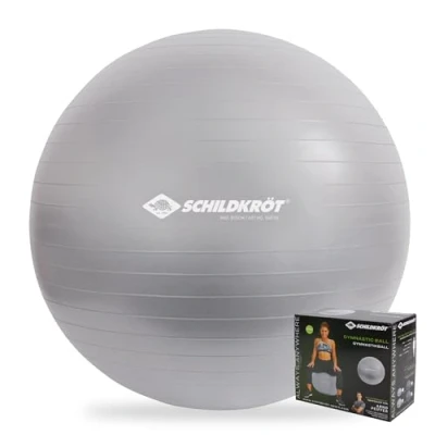 Abbildung von Schildkröt Unisex Erwachsene Gymnastikball, Silber, 55cm für Körpergröße bis 160cm