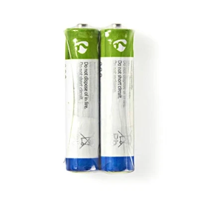 Abbildung von NEDIS Zink Kohle Batterie AAA 1.50 V R03 Anzahl der Batterien: 2 Stück Shrink Pack Verschiedenes Blau/Grün