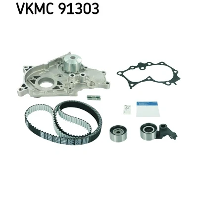 Abbildung von SKF VKMC 91303 Wasserpumpe + Zahnriemensatz mit Dichtungen Stehbolzen 178 TOYOTA: RAV4 II SUV, Avensis Verso, I Kombi