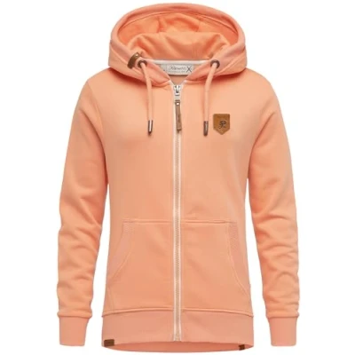 Abbildung von REPUBLIX Damen Sweatjacke Hoodie Sweatshirt Pullover Zipper Jacke RD 023 Corall XS