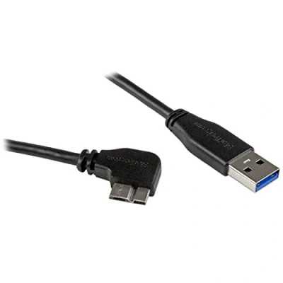 Abbildung von StarTech.com 6m Micro USB 3.0 Kabel, A zu rechts gewinkelt B Anschlusskabel, M/M, 3.1 Gen 1 (5 Gbit/s)