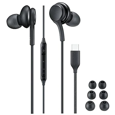 Abbildung von TELEFONMAX Stereo In Ear Kopfhörer Headset Typ USB C kompatibel für Galaxy Note S21/ S20/ S20FE/Note 20/10 Plus/Huawei P40/ P40 Pro/P40 Pro+/P30 Pro/P20/P20 Pro
