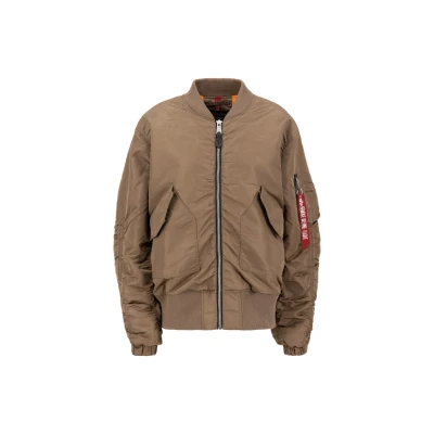 Abbildung von Alpha Industries CWU MA1 Bomber NC WMN Bomberjacke, Damen, Größe: L/XL, Taupe