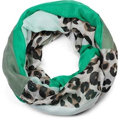 Abbildung von styleBREAKER Loop, (1 St), Colour Blocking Loop Schal mit Leoparden Muster