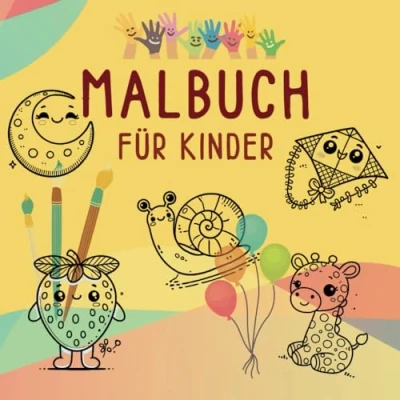Abbildung von Malbuch ab 3 Jahre Mein erstes großes mit 50 verschiedenen Motiven