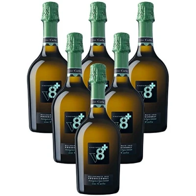 Abbildung von Sior Carlo Prosecco Valdobbiadene DOC Spumante Vineyyeards V8+ 6 X 75 Italienischer Sekt