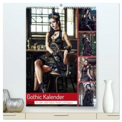Abbildung von Gothic Kalender Ein Jahr voller Mystik und Eleganz (hochwertiger Premium Wandkalender 2025 DIN A2 hoch), Kunstdruck in Hochglanz