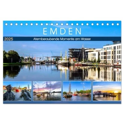 Abbildung von EMDEN Atemberaubende Momente am Wasser (Tischkalender 2025 DIN A5 quer), CALVENDO Monatskalender