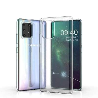 Abbildung von CoverKingz Handyhülle für Samsung Galaxy S10 Lite Silikonhülle Soft Case Bumper Durchsichtig Handy Hülle Slim Cover Transparent