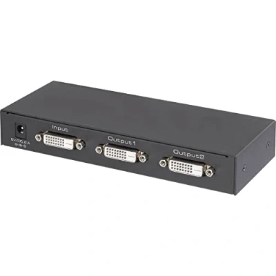 Abbildung von Renkforce 2 Port DVI Splitter Ultra HD fähig 3840 x 2160 Pixel Schwarz