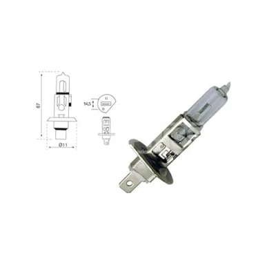 Abbildung von CARPRISS 79780233 Glühlampe, Fernscheinwerfer H1 24V 75W Halogen