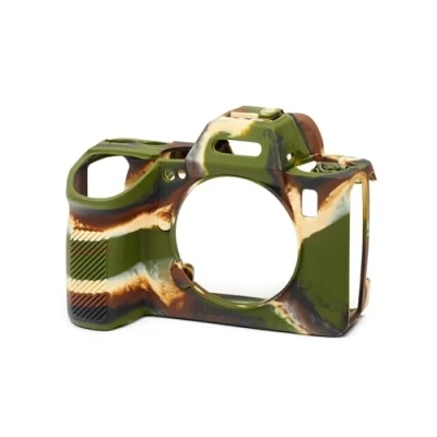 Abbildung von easyCover Silikon Kameratasche Schutz für Ihre Kamera Sony A9 III / A1 II Camouflage